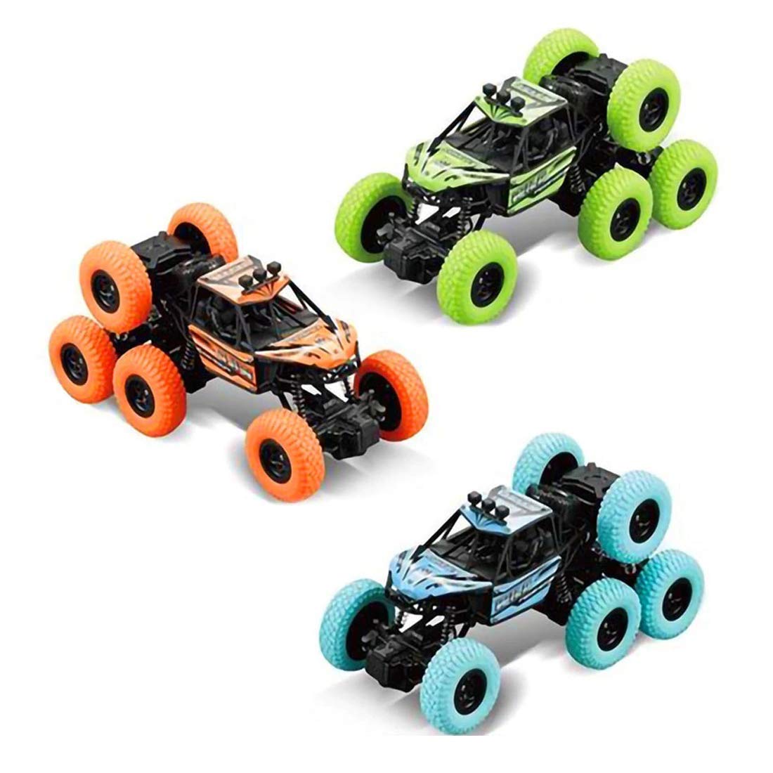 RC Rock Climber Car Wheels Climbing 1:18 Rechargeable Monster Truck Car Off-Road Car Kids Toys Gift (Multicolor) (FREE RC HELICOPTER)