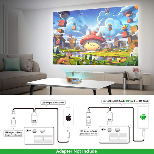 Portable Mini Home Theater LED- 6 MONTHS WARRANTY- 7 DAYS REPLACEMENT