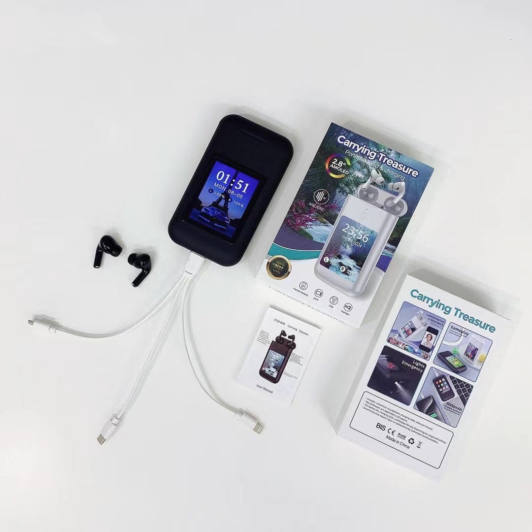Ipod Buds + Powerbank 6 Months Warranty , 7 Days Replacement