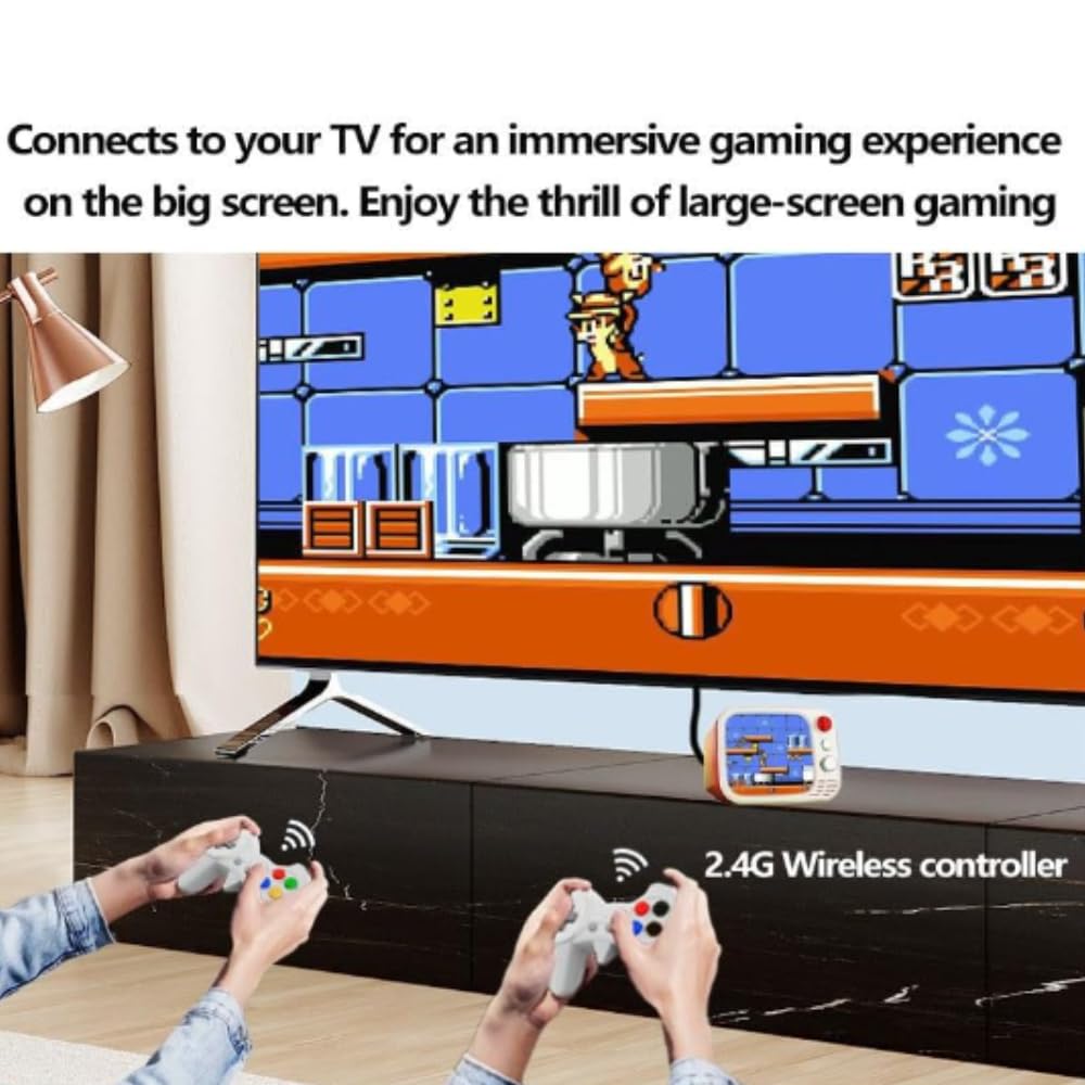 Hgworld Retro H7 Game Box gaming console for tv With 2 Player Portable Sup Game Box 3.5"TV Screen Rechargeable Battery Handheld Console Hand Video Game For TV 512MB GB with 700+ Classic Video Game Handheld, Best Gift All Ages, Mario Game Tv Game Set