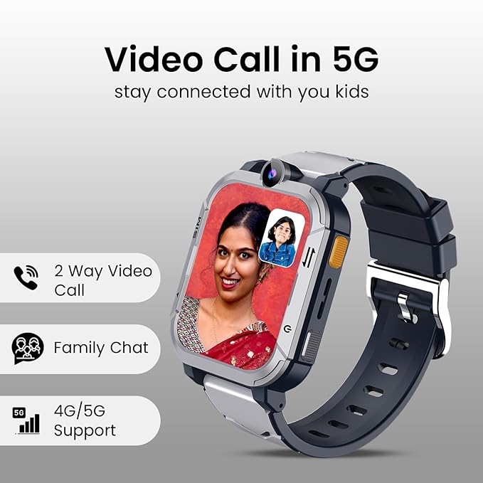 5G ANDROID SIM WATCH WITH GPS (FREE SPEAKER)