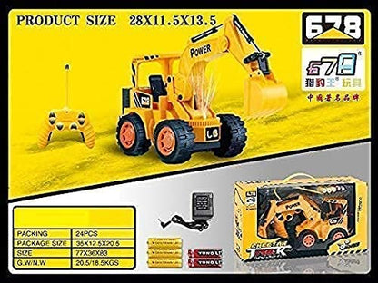 Remote Control Rechargeable JCB Truck Excavators Construction Vehicle for Kids (Big Size) FREE RC HELICOPTER