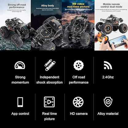 Rock Crawler R/c Car With Wifi Camera And Smoke (FREE RC HELICOPTER)