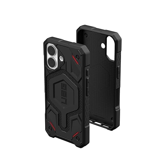 Urban Armor Gear TPU+PC UAG Monarch Pro Mag-Safe Compatible, Premium Rugged Protective Case/Cover, (Military Drop Tested) - Kevlar Black