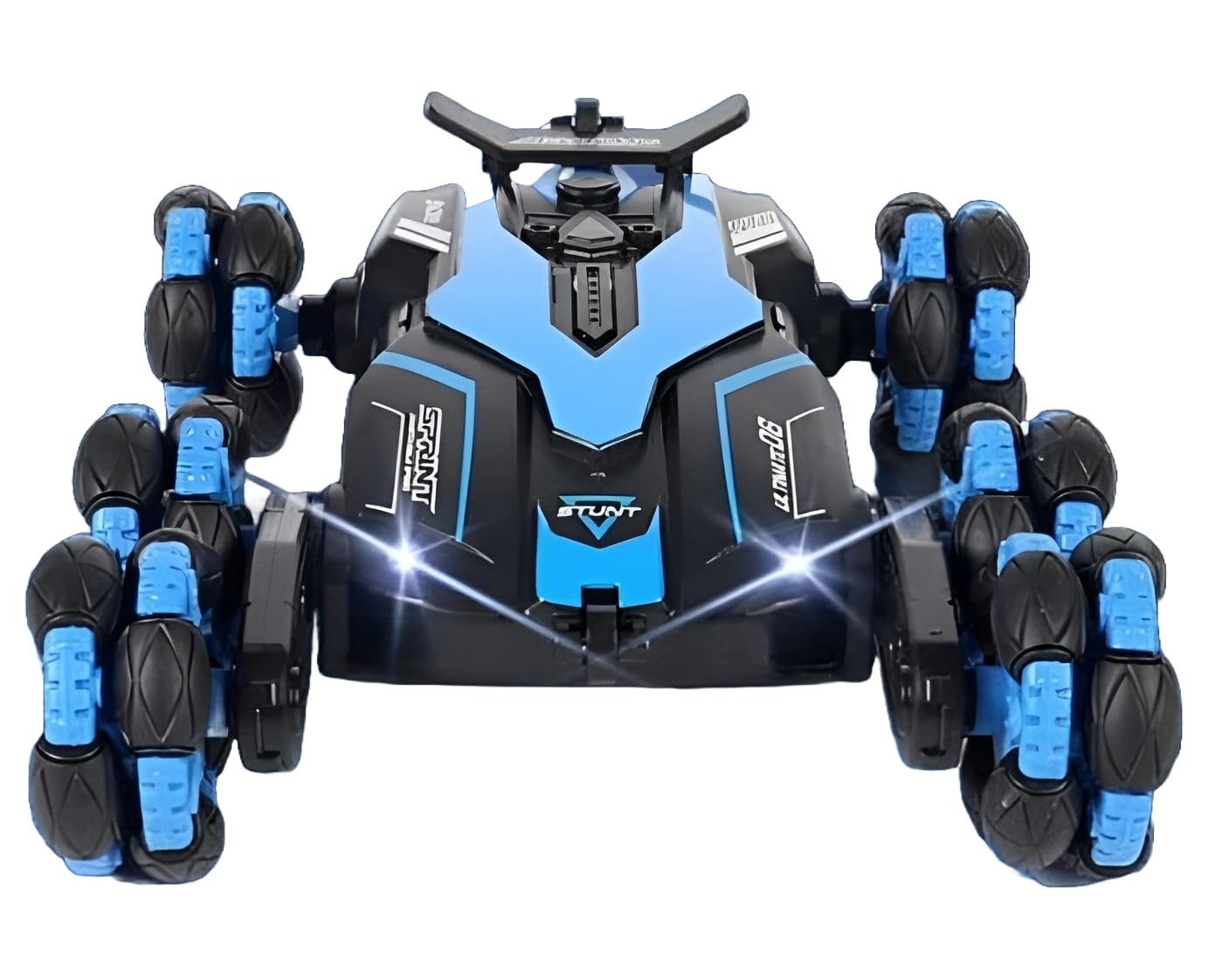 Wheel Remote Glove Hand Control Racing Stunt Car 2.4G Off-Road RC Robot Truck Double Sided with 360° Rotating Twisting Drift Car Toy for Kids Boys Girls Above 7-8 Year Old(FREE RC HELICOPTER)