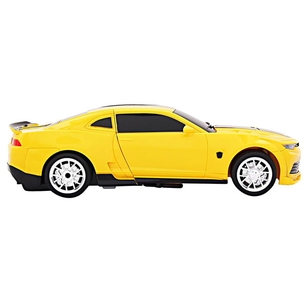 Remote Control Changing Robot Car Yellow (FREE RC HELICOPTER)