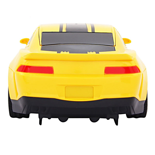 Remote Control Changing Robot Car Yellow (FREE RC HELICOPTER)