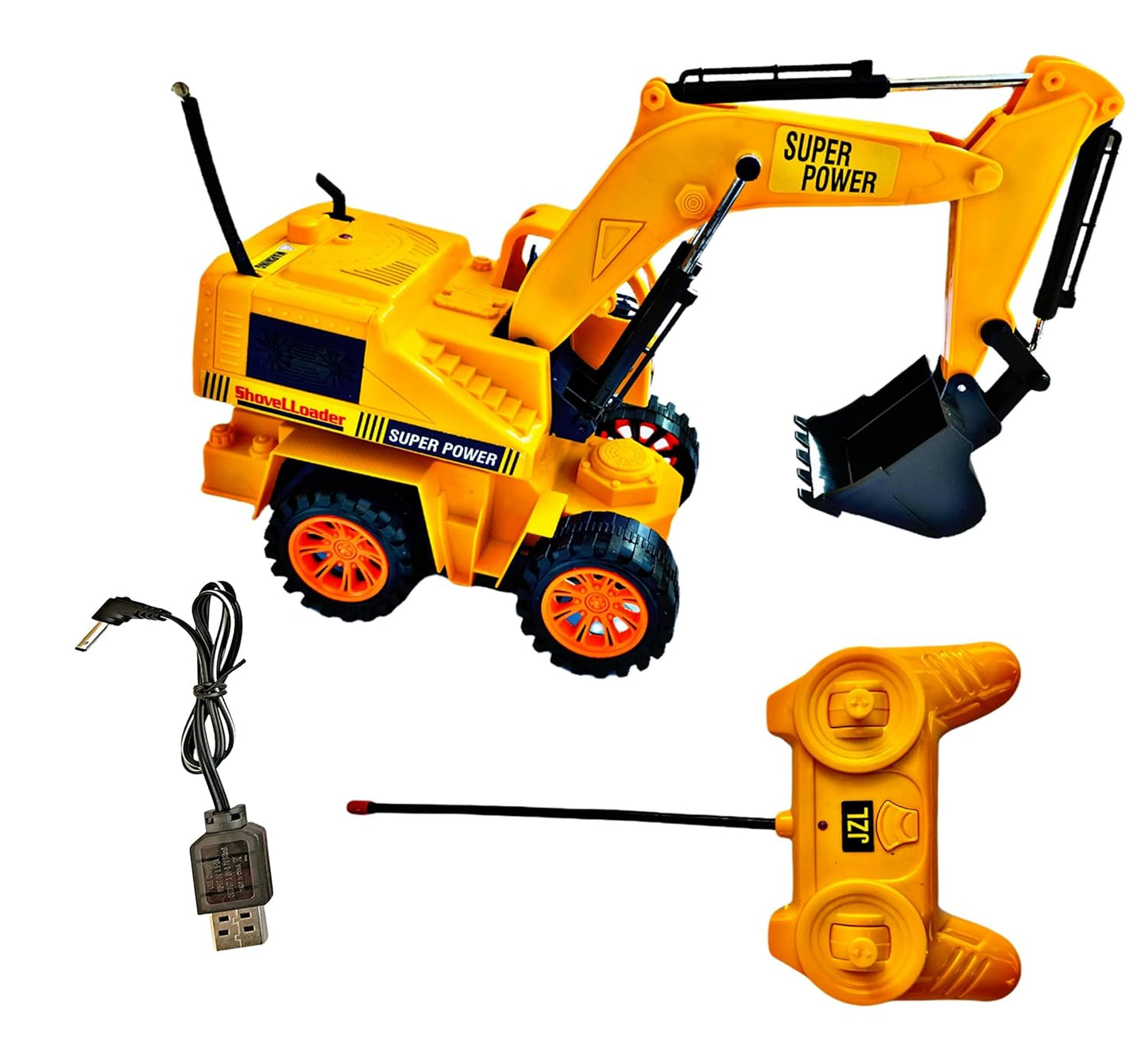 Remote Control Rechargeable JCB Truck Excavators Construction Vehicle for Kids (Big Size) FREE RC HELICOPTER