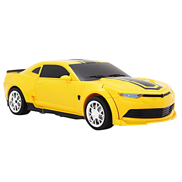 Remote Control Changing Robot Car Yellow (FREE RC HELICOPTER)