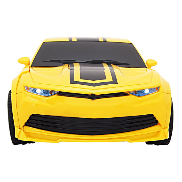 Remote Control Changing Robot Car Yellow (FREE RC HELICOPTER)
