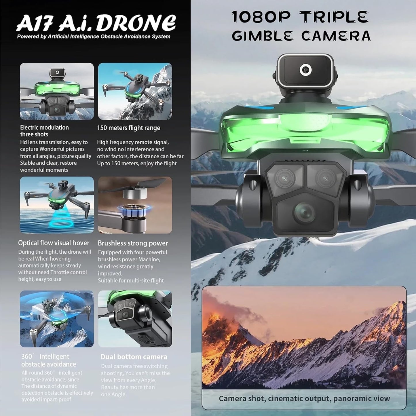 A17 AERIAL - 6 MONTHS WARRANTY- 7 DAYS REPLACEMENT
