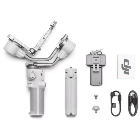 DJI RS4 , Gimbal Stabilizer for Smartphone And DSLR Cameras , Auto Axis Locks, 2kg/4.4lbs Payload, Intelligent Tracking, Camera Gimbal, Camera Stabilizer, Native Vertical Shooting, Grey