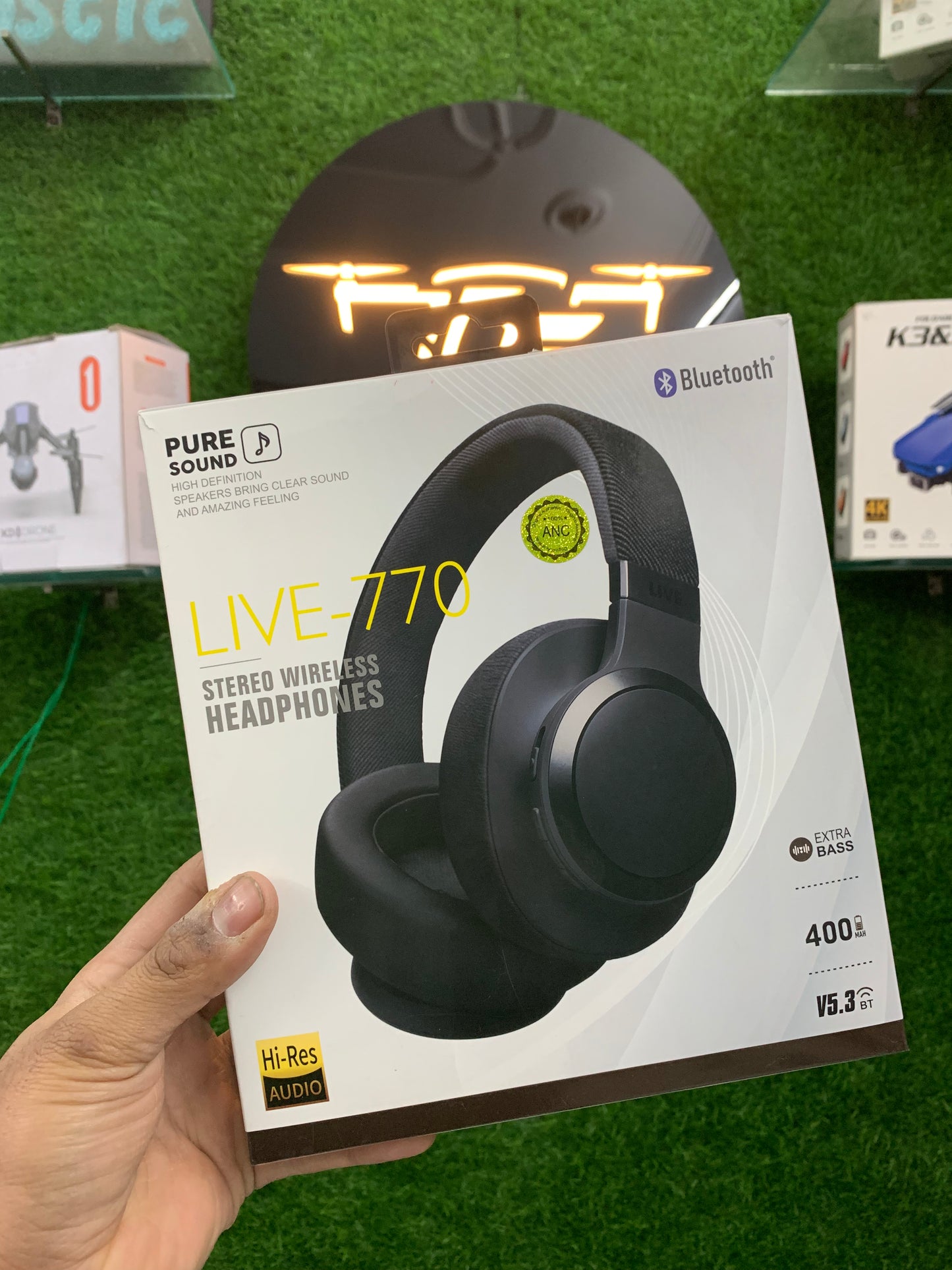 LIVE 770 ANC WIRELESS HEADPHONE [6 MONTHS WARRANTY , 7 DAYS REPLACEMENT ] (FREE SPEAKER)