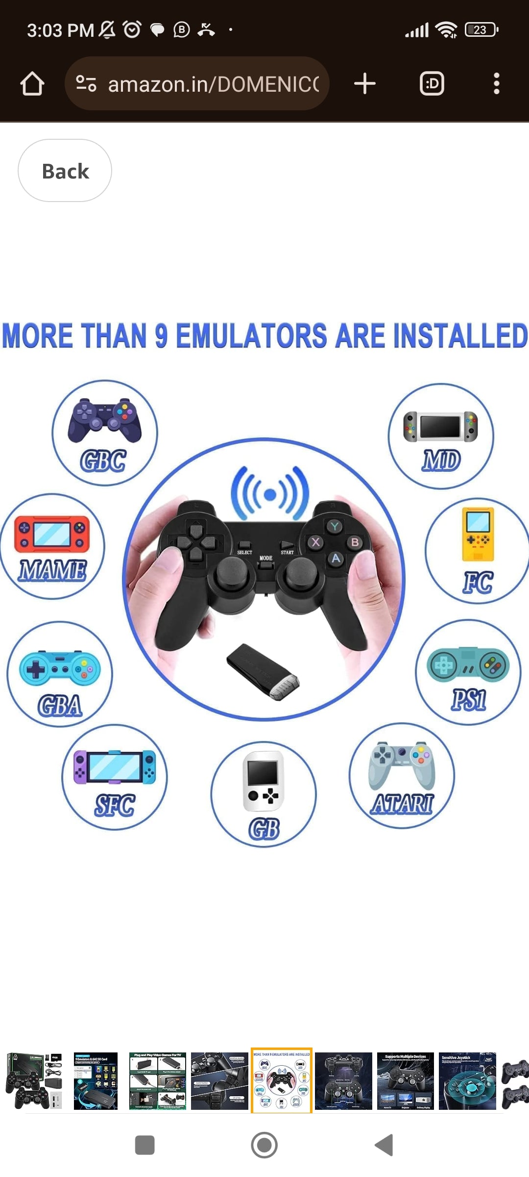 Wireless Video Games for Tv -6 MONTHS WARRANTY- 7 DAYS REPLACEMENT