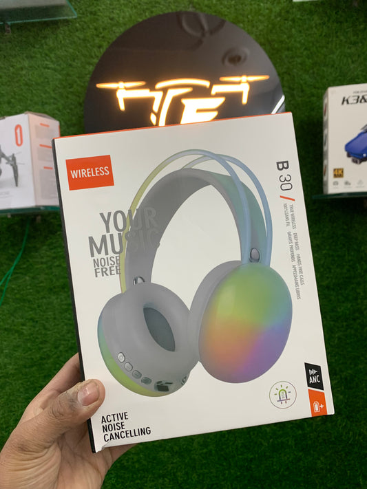 B30 ANC WIRELESS HEADPHONE [6 MONTHS WARRANTY , 7 DAYS REPLACEMENT] (FREE SPEAKER)