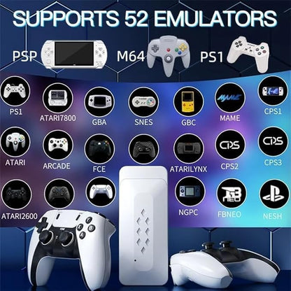 M22 Retro Game Stick - Wireless HD, 52 Emulators, 30,000+ Games, 64GB, Classic Edition with Takken/GTA Vcity/God of War