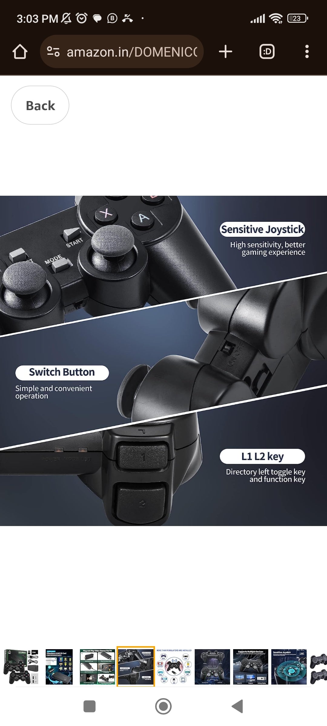 Wireless Video Games for Tv -6 MONTHS WARRANTY- 7 DAYS REPLACEMENT