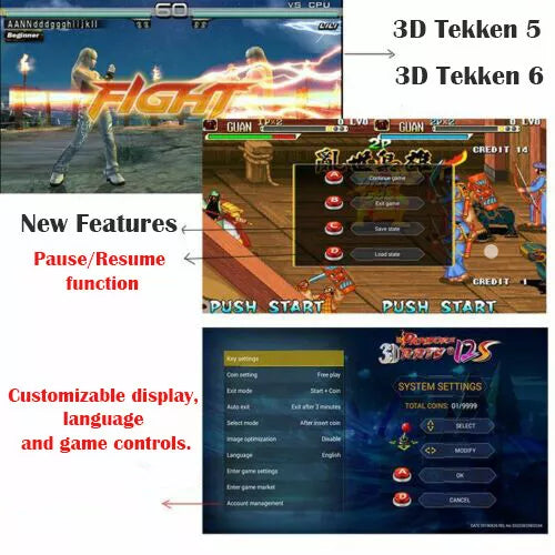 18 S PRO 10000 GAMES WIFI PANDORA’S BOX RETRO SEPARATELY CONSOLE 3D GAMES 2 PL