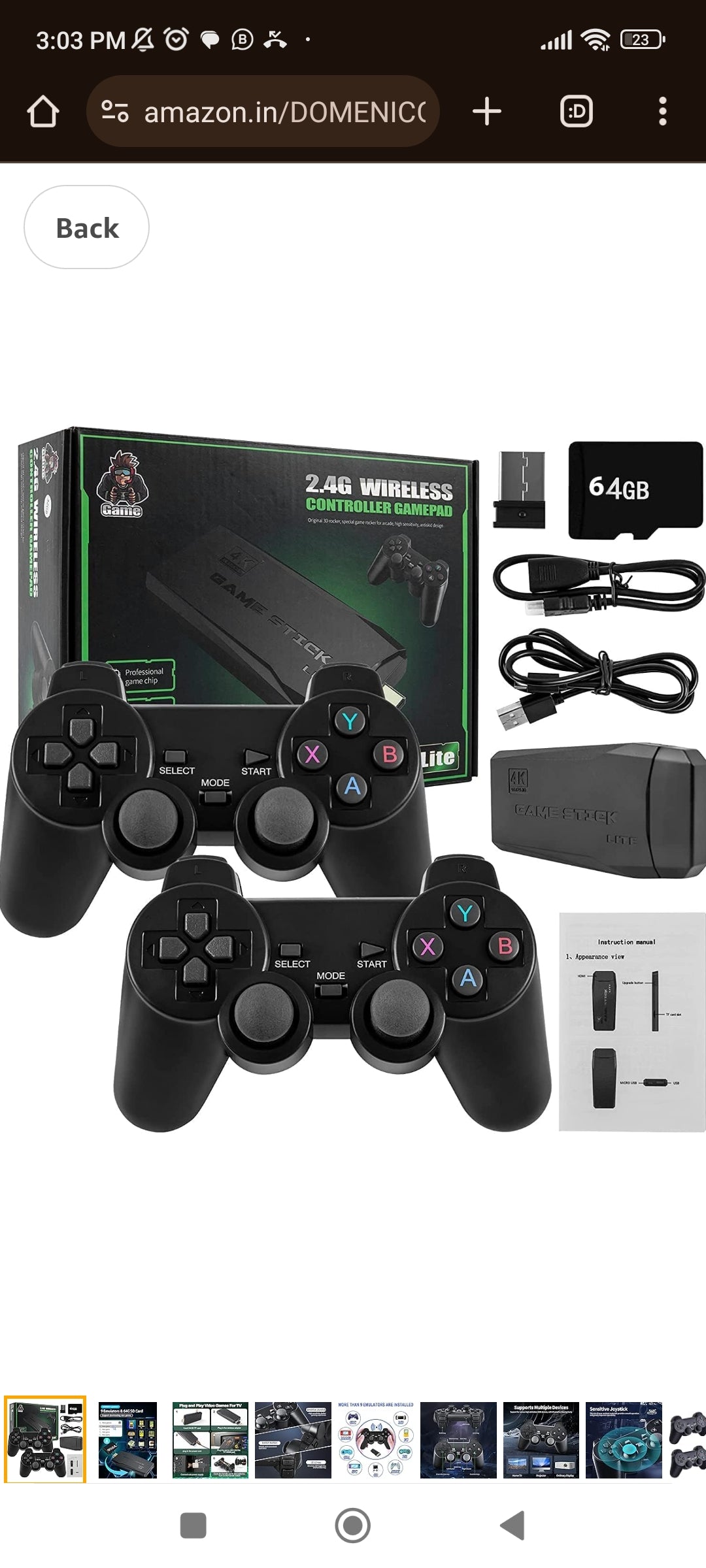 Wireless Video Games for Tv -6 MONTHS WARRANTY- 7 DAYS REPLACEMENT