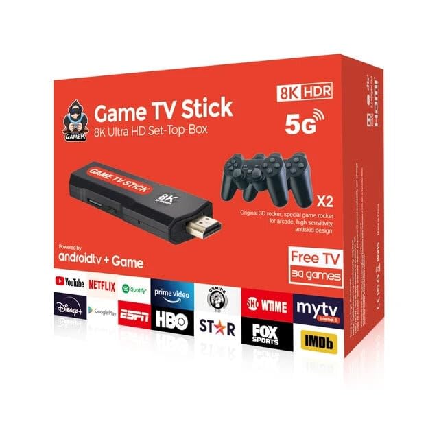 Snaptron Video Games For Tv Gaming Console Stick - UPGRADED 8K 5G 20000-30000 Retro Games Old School Station Game Stick| Video Game For Tv| Game Box| Video Game Console|