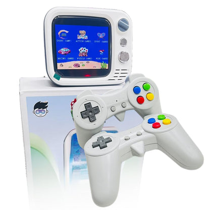 Hgworld Retro H7 Game Box gaming console for tv With 2 Player Portable Sup Game Box 3.5"TV Screen Rechargeable Battery Handheld Console Hand Video Game For TV 512MB GB with 700+ Classic Video Game Handheld, Best Gift All Ages, Mario Game Tv Game Set