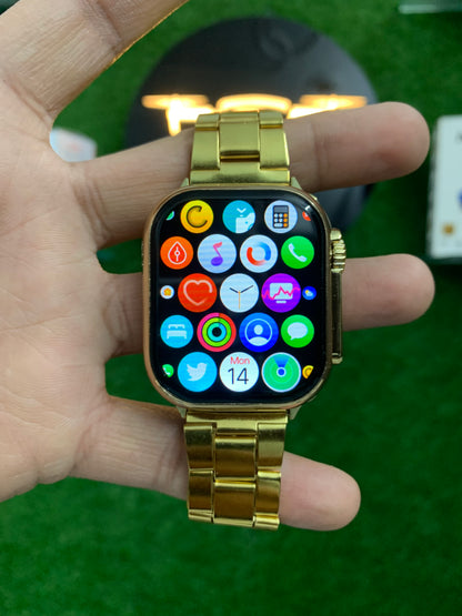 Golden Watch [7 in 1] ( Free Speaker)