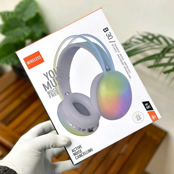 B30 ANC WIRELESS HEADPHONE [6 MONTHS WARRANTY , 7 DAYS REPLACEMENT] (FREE SPEAKER)