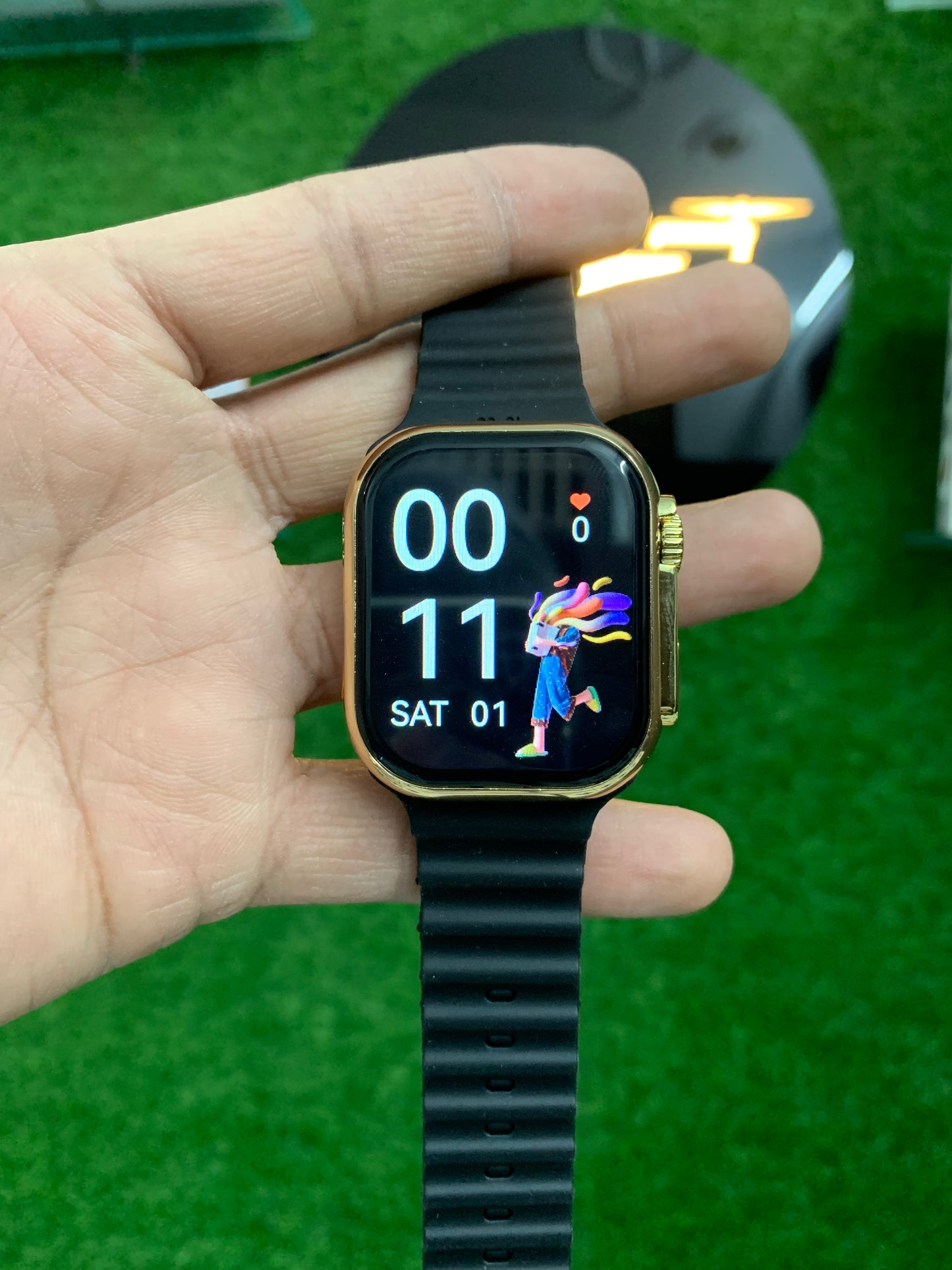 Golden Watch [7 in 1] ( Free Speaker)